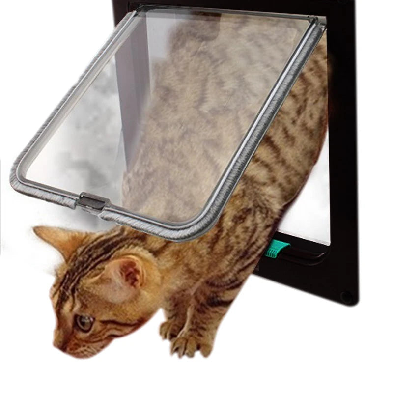 Pet Flap Door with 4 Way Security Lock Flap