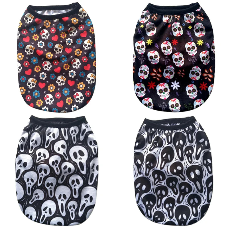 Comfy Cartoon Skull Pet Vest