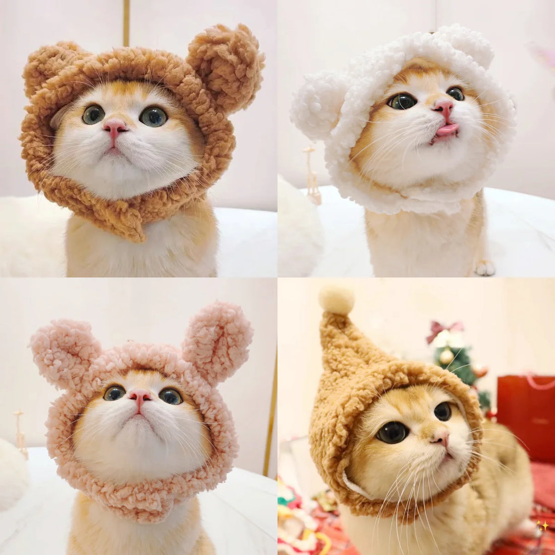 Plush Bear Head Cover For Cats and Dogs