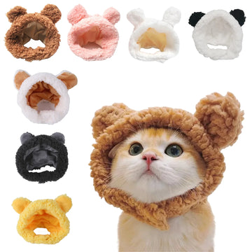 Plush Bear Head Cover For Cats and Dogs