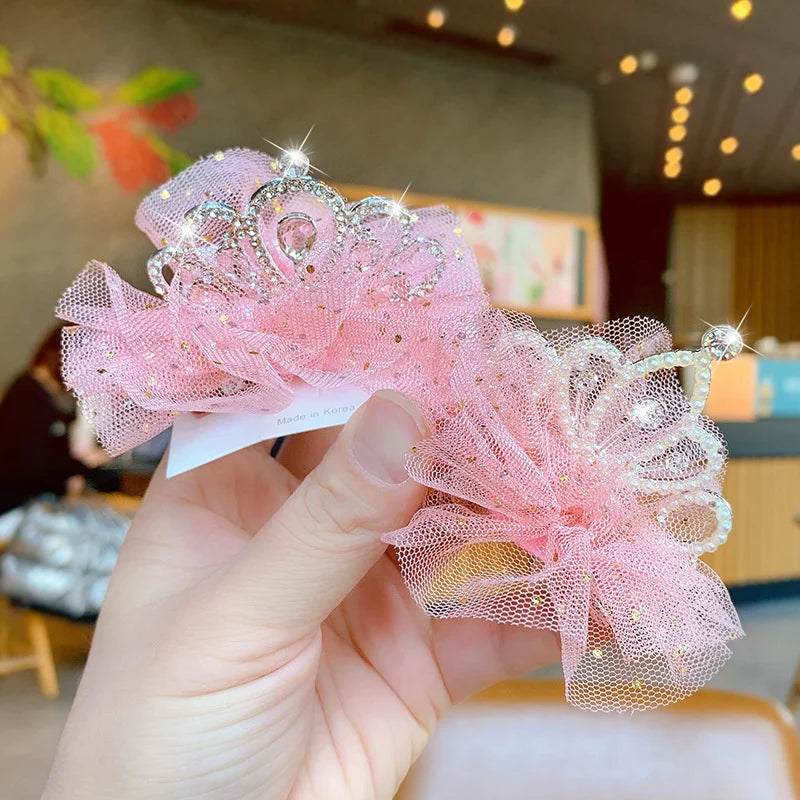 Pet Princess Crown & Lace Hair Clip