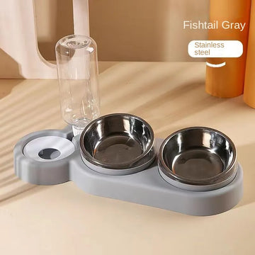 Pet Automatic Feeder Dual Bowls