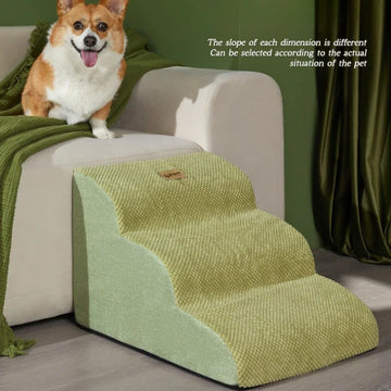 Pet 3-Step Ramp With Memory Foam