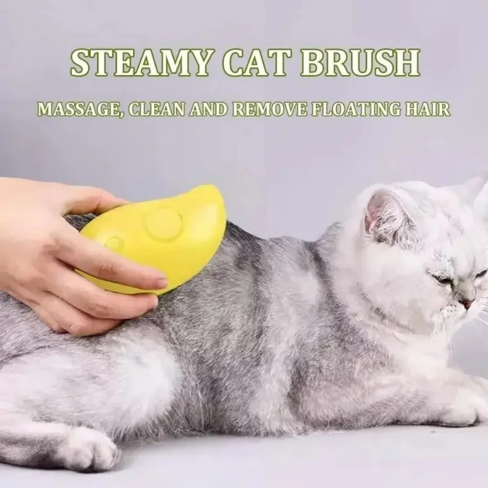 Rechargeable 3-in-1 Pet Steam Brush