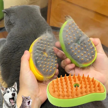 Rechargeable 3-in-1 Pet Steam Brush