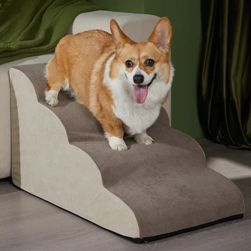 Pet 3-Step Ramp With Memory Foam