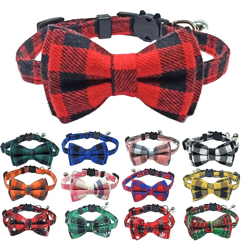 Cute Breakaway Pet Bow Tie With Bells